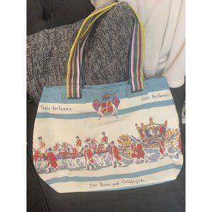 Joules Britannia “For Queen and Country” Tote Bag New With Tags
